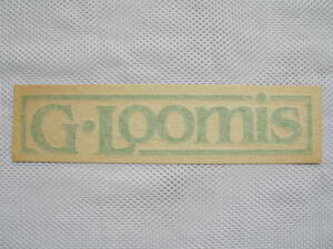 当時物！● G.Loomis 純正ステッカー・グリーン・切抜きタイプ ● 未使用保管品