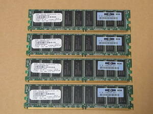 ■HP純正/SMART-MODULAR-TEC. DDR400 PC3200E/512MBx4枚(計2GB) 326316-041■ (DDR779)