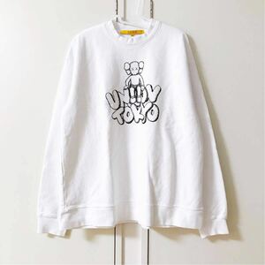 国内正規品UNION TOKYO x KAWS Sweater 白 オープン記念 Size L