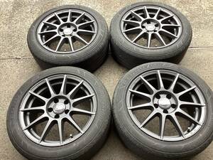 M6120 O.Z MSW85 17インチ 8J +30 112/5H ＆225/50R17 レグノ 夏タイヤ 4本 アウディ A5 F5系に！