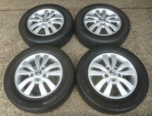 E1379 NISSAN C26 セレナ純正 ■15×5.5J 114.3/5H ET45■& ミシュラン 195/65R15 夏タイヤ 4本