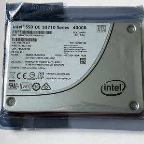 新品 Intel SSD DC S3710 400GB SSD HET MLC チップ SATA 2.5inch データセンター 高耐久 停電時保護 NAS 安定動作 長寿用の画像1