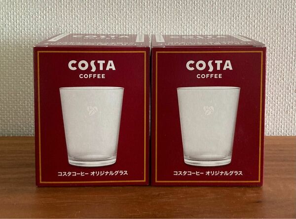 ☆【新品・未使用】COSTA 非売品 コスタコーヒー オリジナルグラス 2個 ☆