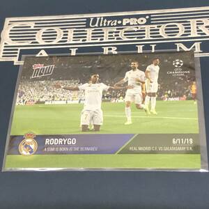 2019 TOPPS NOW UEFA Champions League Soccer RODRYGO ロドリゴ Real Madrid A STAR IS BORN AT THE BERNABEU 6/11/19 ルーキーカード 