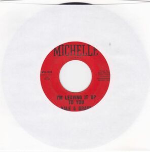 ■中古品■Dale & Grace/i'm leaving it up to you + 1(USED 7 INCH SINGLE)