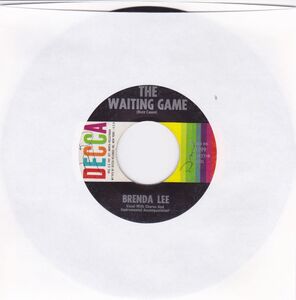 ■中古品■Brenda Lee ブレンダ・リー/the waiting game + think(USED 7 INCH SINGLE)