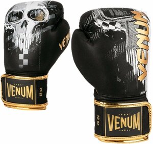 VENUM ボクシンググローブ スカル Skull Boxing gloves ブラック スパーリンググローブ ボクシング キックボクシング 格闘技 10oz