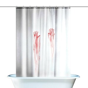未使用品/Spinning Hat/Blood Bath Shower Curtain