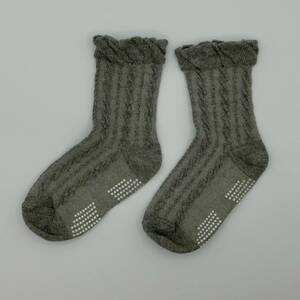  socks socks gray 12cm child clothes baby clothes slip prevention attaching unused 