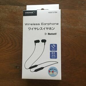 新品未開封　HIDISC 磁気研究所　WIRELESS EARPHONE ワイヤレスイヤホン　HDBT37BK 