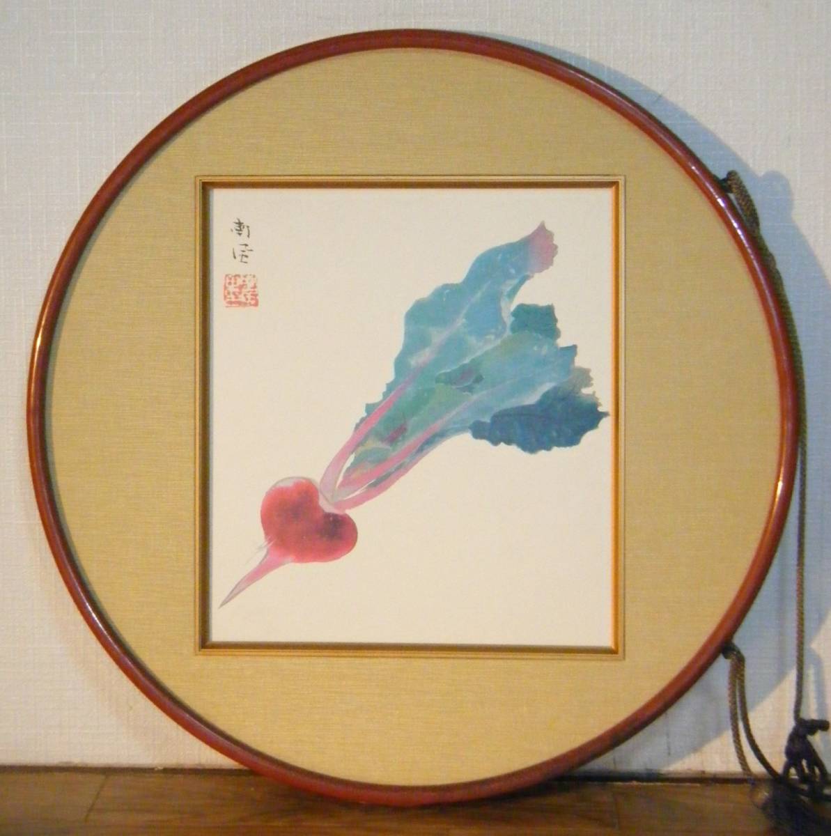 堅山南風 作 『白菊』 シルクスクリーン リトグラフ 静物画 風景画
