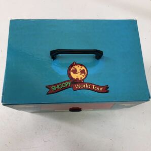 ☆☆【ジャンク】マクドナルド スヌーピー ワールドツアー SNOOPY ハッピーセット 収納BOX付き 1個欠品 傷汚れ有り サイズ100の画像5