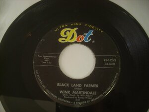 ■ 7インチ 　WINK MARTINDALE / BLACK LAND FARMER / MAKE HIM HAPPY ウィンク・マーティンデイル 国内盤 DOT 45-16243 ◇r50509