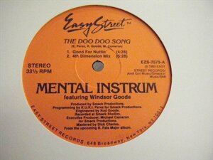 ▲12インチ MENTAL ISTRUM / DOO DOO SONG (GOOD FOR NUTTIN / 4TH DIMENTION) 輸入盤 EASY STREET EZS-7579 ハウス◇r50506