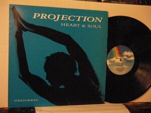 ▲12インチ PROJECTION / HEART & SOUL (TRUE LOVE / CRAZY ACID LOVE / 他) 輸入盤 MCA -24050 ハウス◇r50520