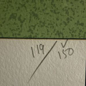 鈴木英人 版画「アメリカンジュエリー」限定版・直筆サイン・大判 119/150 シルクスクリーン １９９３年制作の作品 限定１５０の画像5