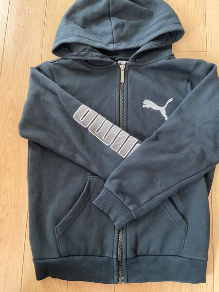 中古 スウェットパーカー PUMA プーマ 140サイズ 裏起毛