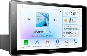  Pioneer display audio DMH-SF500 9 -inch floating 1DIN AppleCarPlay AndroidAuto correspondence Bluetooth USB iPod iPhone