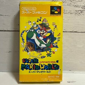 ■ 任天堂 SFC ソフト スーパーマリオ ワールド 箱（痛み有）説明書付き SUPER MARIO WORLD ★の画像5