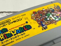 ■　任天堂　SFC　ソフト　スーパーマリオ　ワールド　箱（痛み有）説明書付き　SUPER　MARIO　WORLD　★_画像3