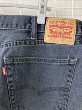 LEVI'Sリーバイス 505ジーンズ デニムパンツ 古着 W40 黒_画像3