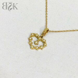 Арчер минимационное ожерелье сердца k18 Diamond Gold ajaster ajaster ajaster with ahkah ★