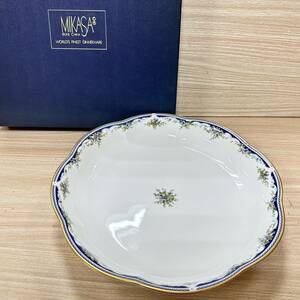 ミカサ MIKASA ボーンチャイナ BONE CHINA プレート 皿 平皿 大皿 花柄 食器 キッチン 箱付き【13558