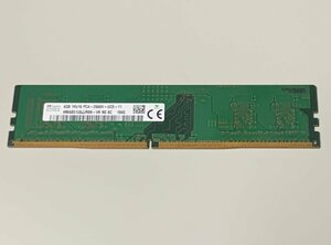 【中古】SK hynix 4GB 1枚 DDR4-2666 HMA851U6JJR6N-VK デスクトップPC用メモリ（non-ECC Unbuffered、1Rx16、PC4-21300）