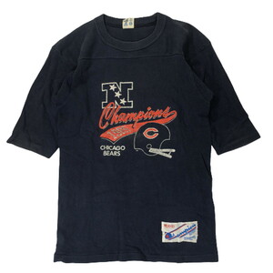 【中古】Champion チャンピオン 80s フットボールTシャツ トリコタグ ヴィンテージ BOYS M(10・12)