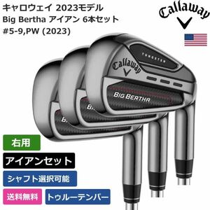 ★新品★送料無料★ キャロウェイ Callaway Big Bertha アイアン 6本セット #5-9，PW (2023) トゥルーテンパー 右利き用