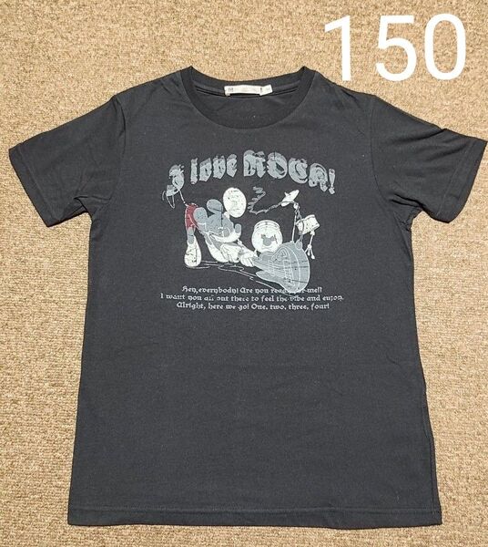 ユニクロ ロック クラッシュ ミッキー 半袖 150