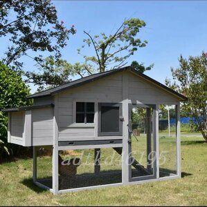  high quality * large chicken small shop . is to small shop wooden pet holiday house house rabbit chicken small shop breeding outdoors .. garden for cleaning easy to do rainproof . corrosion 