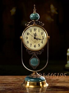 高品質 アメリカ式　復古　置時計　机の上　応接間　やや贅沢　創意　静音　置時計 置物