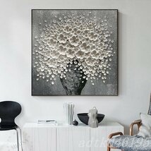 高品質 純粋な手描きの絵画 花 応接間掛画 玄関飾り 廊下壁画_画像3