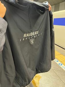 raiders ハーフジップジャケット