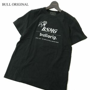 BULL ORIGINAL ブルオリジナル GLAD HAND グラッドハンド 春夏 ビッグ ロゴ★ 半袖 カットソー Tシャツ Sz.S　メンズ 黒　A3T04721_4#A