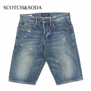 SCOTCH&SODA スコッチ&ソーダ 【SNATCH】 ダメージ加工★ デニム ショート パンツ ジーンズ Sz.29　メンズ　A3B02297_5#P