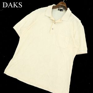 DAKS GOLF ダックス ゴルフ 春夏 懐中時計★ 総柄 半袖 ポロシャツ Sz.L　メンズ 日本製　A3T05891_5#A