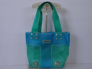  б/у MAX&CO. Max and ko- ручная сумка Raver задний зеленый голубой винил 