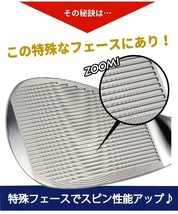 ☆ 送料無料オークション♪48激スピン♪ブルーティーゴルフ 【スチールシャフト/48度】激スピンウェッジ 幅広・激深・鋭角溝 BLUE TEE GOLF_画像3