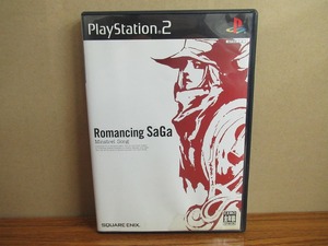 KMG2477★PS2ソフト ロマンシングサガ ミンストレルソング ROMANCING SAGA MINSTREL SONG ケース説明書付 起動確認済 研磨・クリーニング済