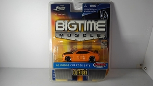 ●JadaTOYS★BIGTIME MUSCLE★1/64★#12006-083★2006 DODGE CHARGER SRT8★オレンジに黒ボンネット★ワンオーナー★未開封新品★綺麗