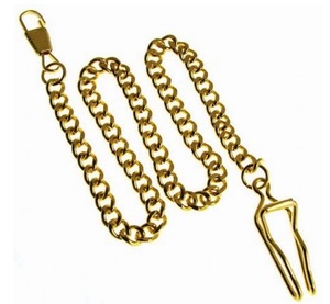 Art hand Auction Special price!! Pocket watch chain (with hook) Length: approx. 36cm [Color: Gold]/, Handcraft, Handicrafts, Beadwork, Metal parts