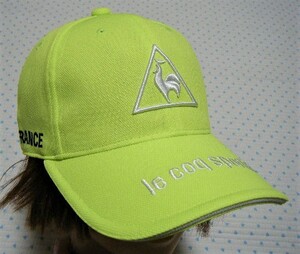  Le Coq lecoq Golf for high performance cooling cap * hat Akira yellow green series size F/ free water ...... feeling mesh function regular price 4,620 jpy 