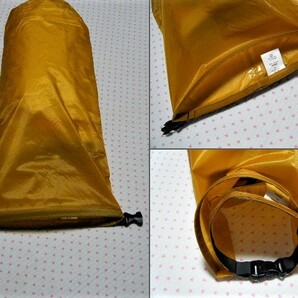 ポールワーズ POLEWARDS DRY SACK アウトドア&トラベル用高機能ドライサック・手提げ袋 濃黄系 CORDURA FABRIC 撥水/耐水/耐摩耗機能の画像6