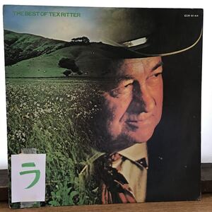 THE BEST OF TEX RITTER ザ・ベスト・オブ・テックス・リター　ECR-8144 ラ①