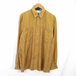 70s GmbH Lerros Shirts シルク シャツ sizeL/ユーロ ヴィンテージ 古着 0502