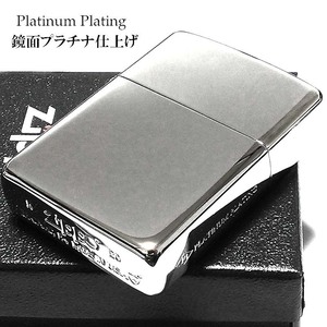 ZIPPO ライター アーマー 超鏡面シルバー プラチナプレーティング ジッポ シンプル かっこいい サイドロゴ入り 重厚 プレゼント