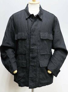 COMOLI (コモリ) 20SS LINEN B.D.U. JACKET / リネン バトルドレスユニフォーム ジャケット R01-01014 美品 ブラック size 2