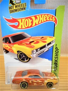 ♪☆【新品】☆Hot Wheels (ホットウィール) 2014 Hw Workshop '71 Dodge Demon Brown ブラウン ミニカー 車 ミニチュア 模型 B0080